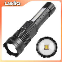 Xhp50 Led Flashlamp Telescopic Zoom High Power Long Distance Strong Light Outdoor Camping Emergency Light