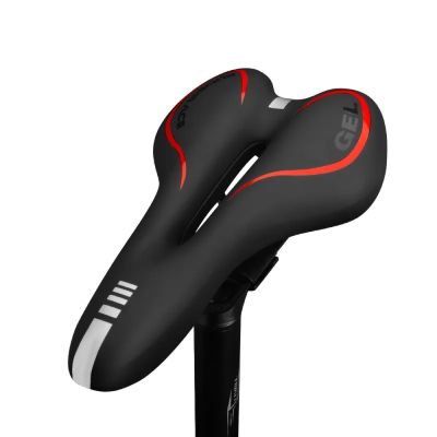 【LZ】♙✔♦  PU Leather Mountain and Road Bike Saddle para homens e mulheres confortável assento de ciclismo almofada de bicicleta à prova de choque