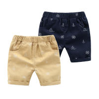 Anchor Summer Children Shorts Knee Length Boys Pants Cotton Elastic Waist Toddler Baby Summer Trousers Kids Clothes