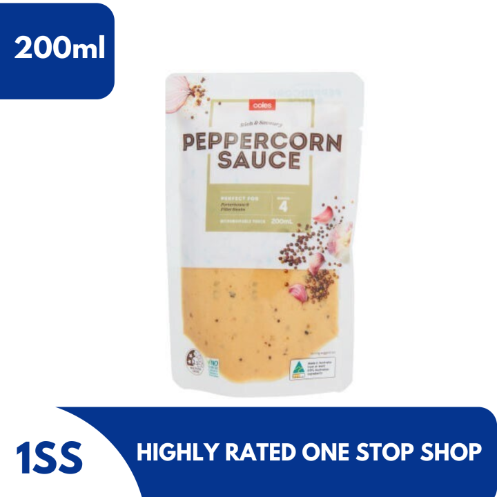 Coles Peppercorn Sauce, 200ml Lazada PH