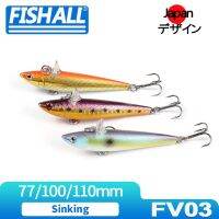 {HUYE Outdoor Store} Fishall Rolling Bait Sinking Vibration 77mm 17g 100mm 30g 110mm 50g Hard Plastic Wobbler Bait For Bass Pike