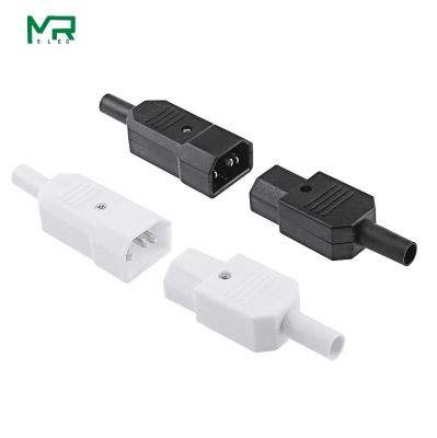 ✷ IEC 10A 250V Straight Cable Plug Connector Rewireable C13 C14 Plug Rewirable Power Connector 3 pin AC Socket