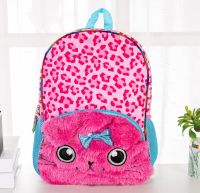 กระเป๋าเป้เด็ก Libby Lu Back Pack แมวลายจุด ขนฟู  ขนาด  16  นิ้ว