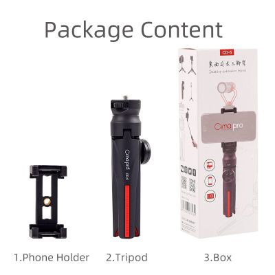 XILETU CD5 Vlog Mini Tripod with 360° Ball Head &amp; Cold Shoe Selfie Stick Tabletop Tripod for Camera iPhone Android Phone DSLR