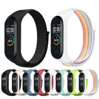 สายผ้าไนลอนสำหรับวง Xiaomi Mi 7 6สายรัดนาฬิกาข้อมือ Pulsera Correa สายคล้องสายรัดข้อมือกีฬา Mi Band 7 6 5 4 3