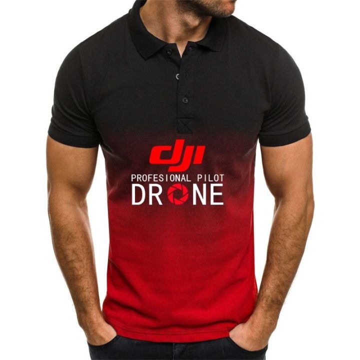 เสื้อโปโลทางการสำหรับผู้ชาย-เสื้อโปโลโดรน-dji-นักบินเสื้อลำลองแขนสั้นผ้าฝ้ายเสื้อยืดเข้ารูปกลางแจ้ง5xl-ไซส์ใหญ่สำหรับฤดูร้อน