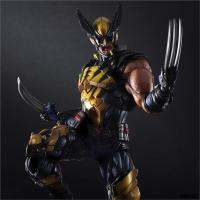 PLAY ARTS 26Cm X-MEN โมเดลรูปวุลเวอรีนแอคชั่นของเล่นเคลื่อนย้ายได้ชั้นวางหนังสือตุ๊กตาตกแต่งของขวัญวันคริสต์มาสสำหรับครอบครัว