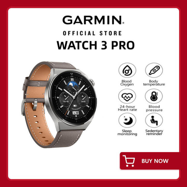 GARMIN WATCH GT 3 Pro Smartwatch Builtin GPS 46 mm AllDay SpO2