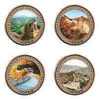 【CC】♕✚□  40mm Badaling Wall Collectible Coins Tourist Attractions Commemorative Metal Chinese Coin Scenic Souvenir