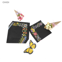 CHIDI Creative embroidery ผ้าเช็ดปากกระดาษ Virgin wood เนื้อเยื่อวันเกิดงานแต่งงาน