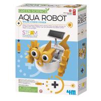 [คูปองลดเพิ่ม+เงินคืน] 4M  Solar Hybrid Aqua Robot ชุดหุ่นยนต์ประกอบ หุ่นยนต์ปลาพลังงานแสงอาทิตย์ เคลื่อนที่ได้ ของเล่นเสริมทักษะ การประดิษฐ์