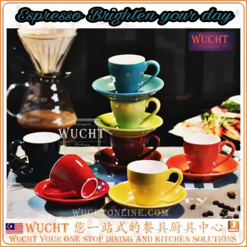 80ml European Classic Pure White Espresso Cups Saucer Sets Cheap Small  Italian Coffee Mug Tasse Bardak