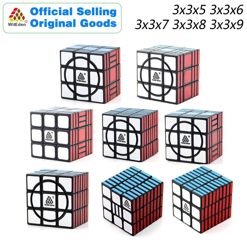 Details about   WitEden 339 I Stickerles Magic Cube Speed Puzzle 3x3x9 Cube Toys for Kids Cubing 