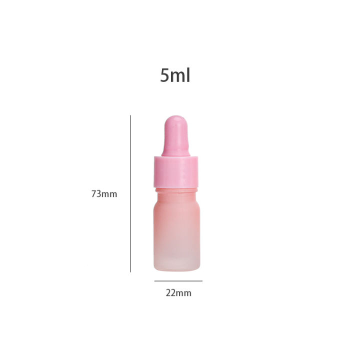 pink-oil-storage-bottle-pink-oil-diffuser-bottle-refillable-pink-glass-bottle-cosmetic-dropper-bottle-in-pink-gradual-pink-essential-oil-dispenser