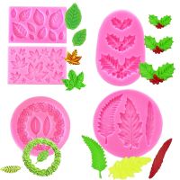 Tropical Leaves Mold All Kinds Of Leaf Resin Molded Silicone Mold Fondant Cake Decoration Tools DIY Chocolate Kitchen Baking Bread  Cake Cookie Access