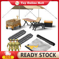 เครื่องประดับตั้งแคมป์จำลอง MN-85K แบบกันสาดด้านข้างเต็นท์ตั้งแคมป์ทรายบันไดโต๊ะเก้าอี้ตกแต่งเข้ากันได้กับรถ RC 1/12เดือน MN98 D90 MN99S MN86 MN78 MN128