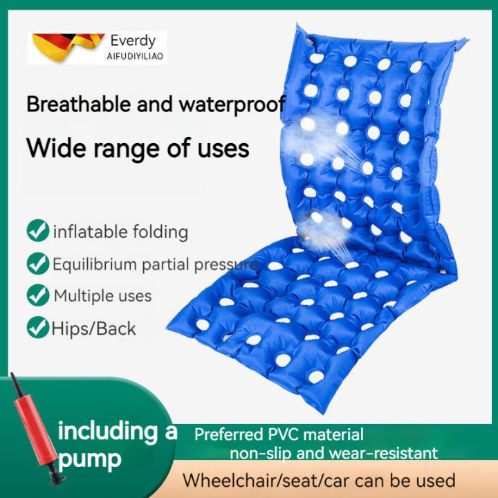 For Wheelchair Home Breathable Leakproof Pressure Sores Inflatable Seat  Cushion