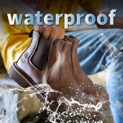 รองเท้าเพื่อความปลอดภัยหุ้มข้อสูงสำหรับผู้ชาย,รองเท้าบูทป้องกันการกระแทกรองเท้าป้องกันรองเท้าเพื่อความปลอดภัยน้ำมันกันน้ำกันลื่น