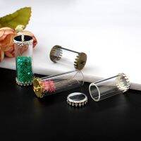 【cw】 10pcs 40x15mm Metal Bottom Cap Glass Bottles Can Used Experiment Bottle Decorations Pendant