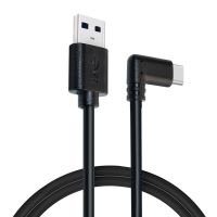 USB ชายกับ USB 3.2 Gen1 Type-C ข้อศอก VR ลิงค์เคเบิ้ลสำหรับ Oculus Quest 1/2,ความยาวสายเคเบิล: 4เมตร