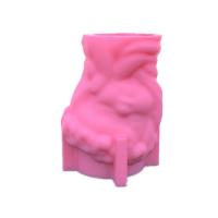 Handmade Girl Head Shaped Flower Pot UV Epoxy Mold Pen Holder Candle Holder Cement Pot Planter Resin Silicone Mould DIY