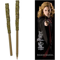 Noble Collection Harry Potter Hermione Wand Pen and Bookmark