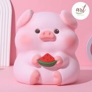 FREESHIP- Ống Tiết Kiệm Heo Đất Heo Ủn Ỉn Ăn Dưa Hấu_ Art House Gift Shop