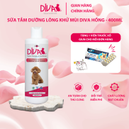 Sữa tắm chó DIVA hồng dưỡng ẩm khử mùi 400ml