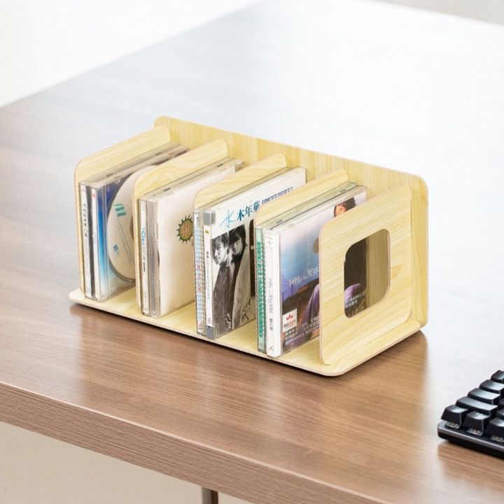 xiegk-ทำจากไม้-ง่ายๆ-ที่จัดระเบียบโต๊ะ-ขาตั้งไฟล์-ชั้นเก็บของชั้น-หลายชั้น-ชั้นบันทึกไวนิล-ชั้นวางหนังสือ-ชั้นวางหนังสือ-ชั้นเก็บซีดี