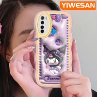 YIWESAN เคสสำหรับ Xiaomi Redmi โน๊ต8 2021โน๊ต8T,เคส3D ลายการ์ตูนน่ารักคุโรมิขอบคลื่นเคสโทรศัพท์แบบใสสีสันสดใสป้องกันเลนส์กล้องเคสนิ่มโปร่งใสซิลิโคนกล่องกันกระแทก