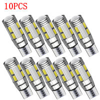 【 Cw】10ชิ้น12โวลต์ T10 5730 10SMD รถยนต์ไฟ LED ความกว้างความสว่างสูงถอดรหัสไฟอ่านหนังสือ6500อุณหภูมิสีอุปกรณ์รถยนต์