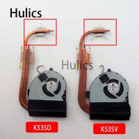 ℡ Hulics Used For Asus K53 X53 K53S A53S X53S K53SV K53SM K53SJ K53SC K53SD Laptop CPU Cooling Fan Radiator Heatsink Cooler