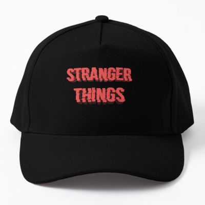 Stranger Things Baseball Cap Hat Solid Color Printed Czapka Boys Outdoor Hip Hop Casquette Casual Women Bonnet Black Sport