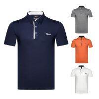 ▨ Titleist เสื้อยืดโปโล แขนสั้น ระบายอากาศ แบบแห้งเร็ว เหมาะกับฤดูร้อน สําหรับผู้ชาย GeZG