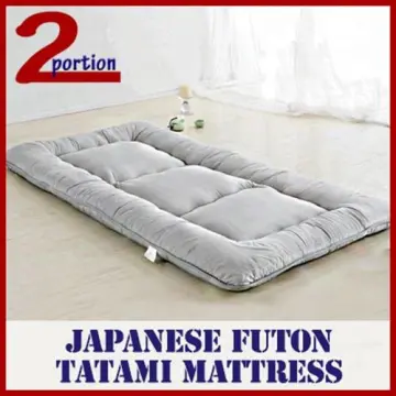 Japanese Futon Mattress, Artisan Handmade (Fabric: Organic Cotton, Filling:  Organic Cotton 100%)