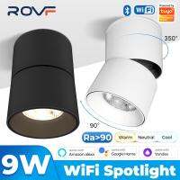 Tuya Wifi Smart Folding Downlight Rotating Ceiling Spotlight LED 9w Kitchen Living Room For Alexa Google Home Adjustable Degrees  by Hs2023