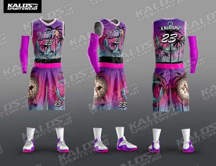 0018 SEAFARER MARINE SEAMAN DESIGN BASKETBALL JERSEY SET SANDO AND SHORT