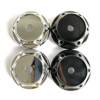 Style 4PC 68mm  Centre Caps  black silver Car Wheel Rim Hub Cap Dustproof Cover