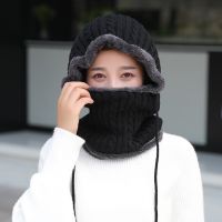 Woman Winter Hats Skullies Beanies Riding Windproof Mask Ear Protect Balaclava For Women Thick Warm Knitted Cap Female Male