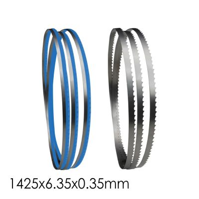 2ชิ้น56 "Bandsaw Blade 1425X6.35X0.35มม. ไม้เทปผ้าสำหรับงานออกแบบ TPU 6 10 14สำหรับ Einhell 8" อุปกรณ์เครื่องมือเลื่อยไม้สาย