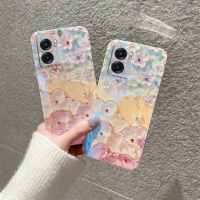 สำหรับ OPPO A77 5G Softcase ภาพวาดดอกไม้เคสโทรศัพท์ Hp OPPO A57 4G Blu-Ray Rhinestones ปลอกซิลิโคน OPPOA77 2022 TPU ฝาหลัง