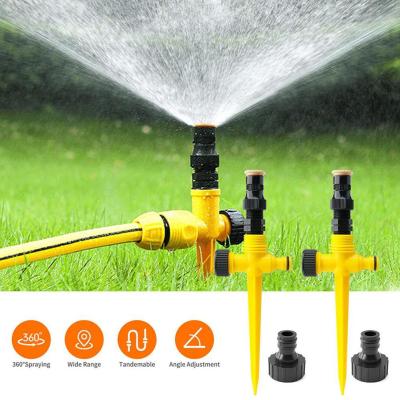 Garden Sprinkler 360° Rotation Automatic Agriculture Watering Ground System Plug Irrigation Nozzle J5J0