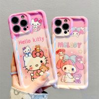 เคสโทรศัพท์ซิลิโคนนิ่มลายการ์ตูน Hello Kitty My Melody เคสโทรศัพท์มือถือ Bue Ray สำหรับ iPhone 14 Pro Max 13 Pro Max ฝาหลังสำหรับ iPhone 12 Pro Max 11