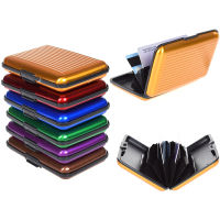 2021 New Aluminum Metal Bankcard Blocking Hard Case Wallet Credit Card Anti-RFID Scanning Protect Holder Card Holder Female