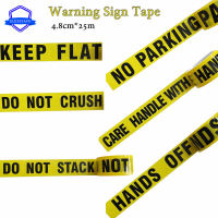 Creative Yellow Black Warning Tape Caution No Parking Sign Barrier Safety Reminder Sticker 48mmx25m For Warehouse Factory School Pipe Fittings Accesso