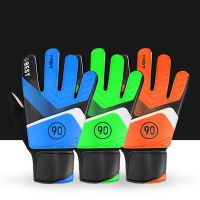 1 Pair Kids Boy Soccer Goalkeeper PU Gloves Finger Protection Goal Thickened Latex Football Gloves For Futbol Futebol Goalkeeper