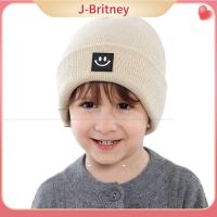 หมวก0-6Years J-BRITNEY สำหรับเด็ก,หมวกหมวกเด็กหมวกไหมพรมเด็กอบอุ่นสำหรับเด็กหมวกสกีหมวกถักพร้อมรูปหน้ายิ้มน่ารัก