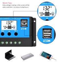 โปรโมชั่น (30A)12V 24V Auto work PWM Charge Controller with LCD Dual USB 5V Output Solar Cell Panel Charger R ราคาถูก แผงโซล่าเซลล์  โซล่าเซลล์  พลังงานแสงอาทิตย์ มโน