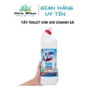 Nước tẩy bồn cầu TOILET vệ sinh nhà tắm VIM 450ML trắng sáng diệt khuẩn