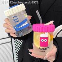 12nacheatacdo1978เครื่องดื่มอินเทอร์เน็ตมูลค่าสูงสำหรับใช้ในครัวเรือนขนาด530มล. กระจกแบบเรียบง่ายกาแฟแก้วพร้อมหลอดน้ำประกอบ